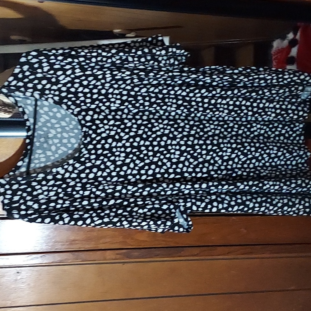 Black and white shirt